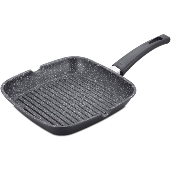 Grill Plate - Die Cast - Non Stick Greblon Coated - 24 cm - Royalty Line