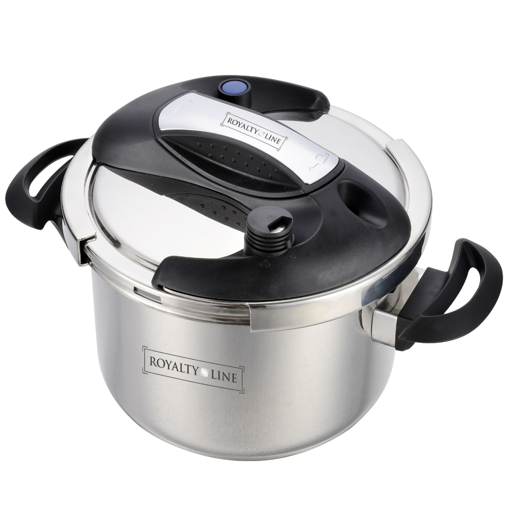 Pressure Cooker Shallow - Stainless Steel - Marble Coated - 4 L - Royalty Line
