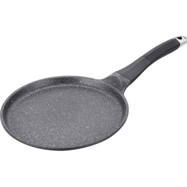 Pancake Frypan - Die Cast - Non Stick Greblon Marble Coated - 24 cm - Royalty Line