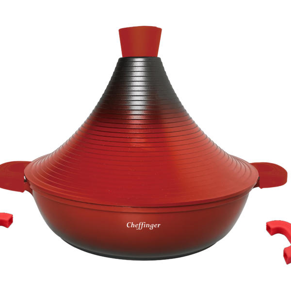 Tajine - 28cm - Die cast - Red/Black - Cheffinger
