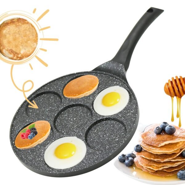 Pancake pan - 7 Hole - Marble coating - Cheffinger